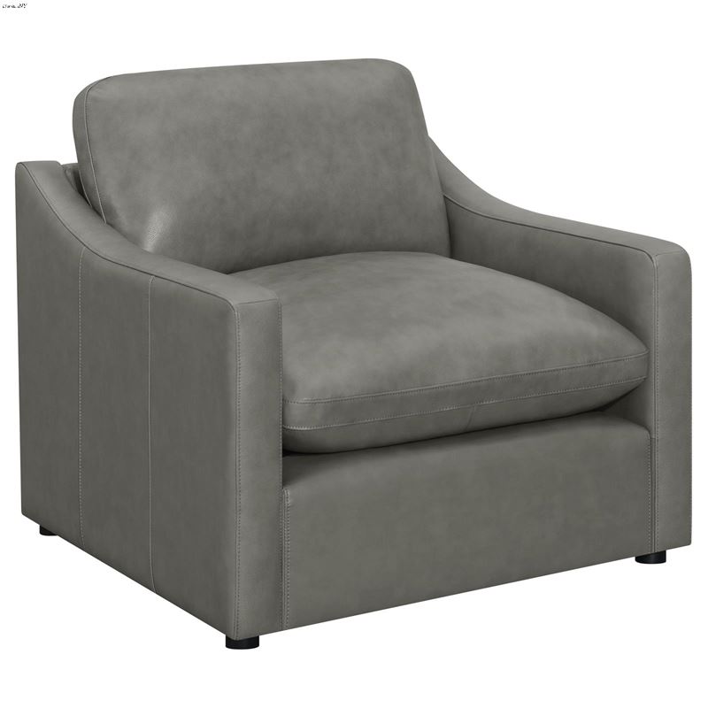 Grayson Grey Leather Chair 506773
