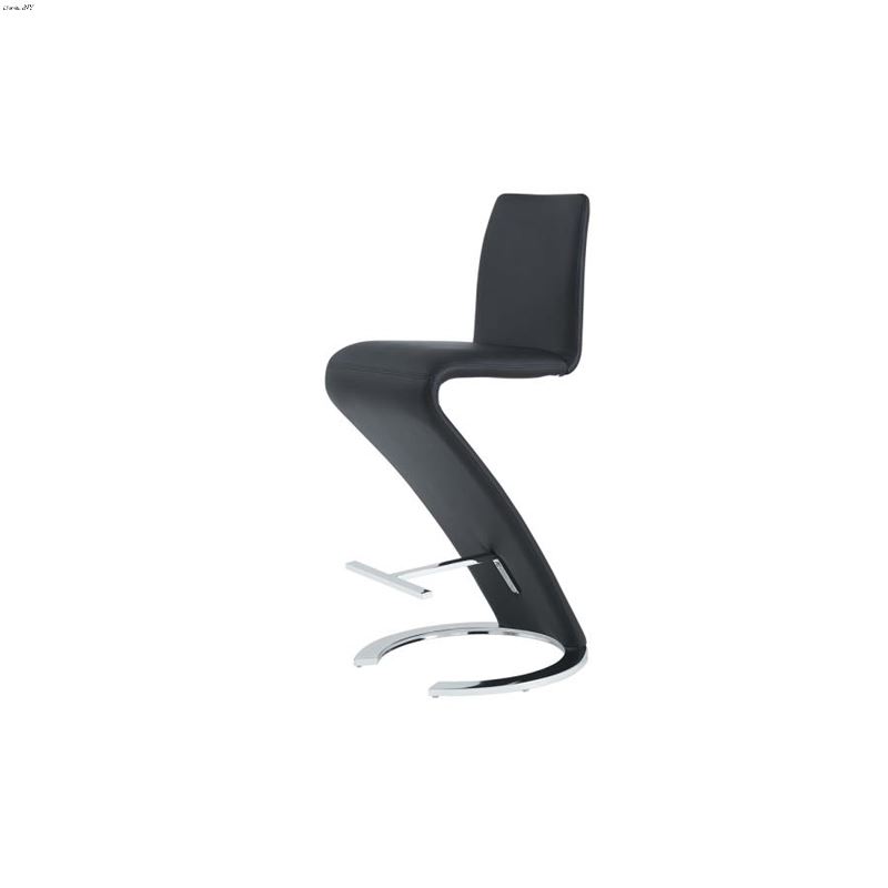 Modern Black Bar Stool D9002BS by Global Furniture
