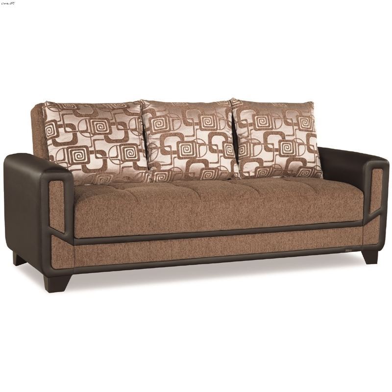 Mondo Brown Fabric Sofa Bed