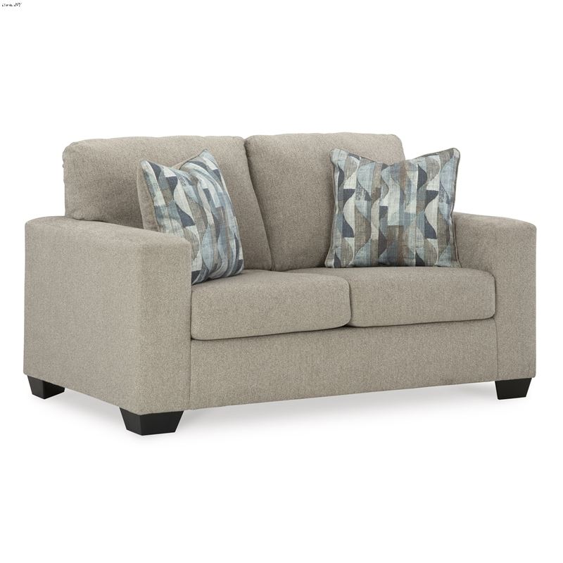 Deltona Parchment Fabric Loveseat 51204