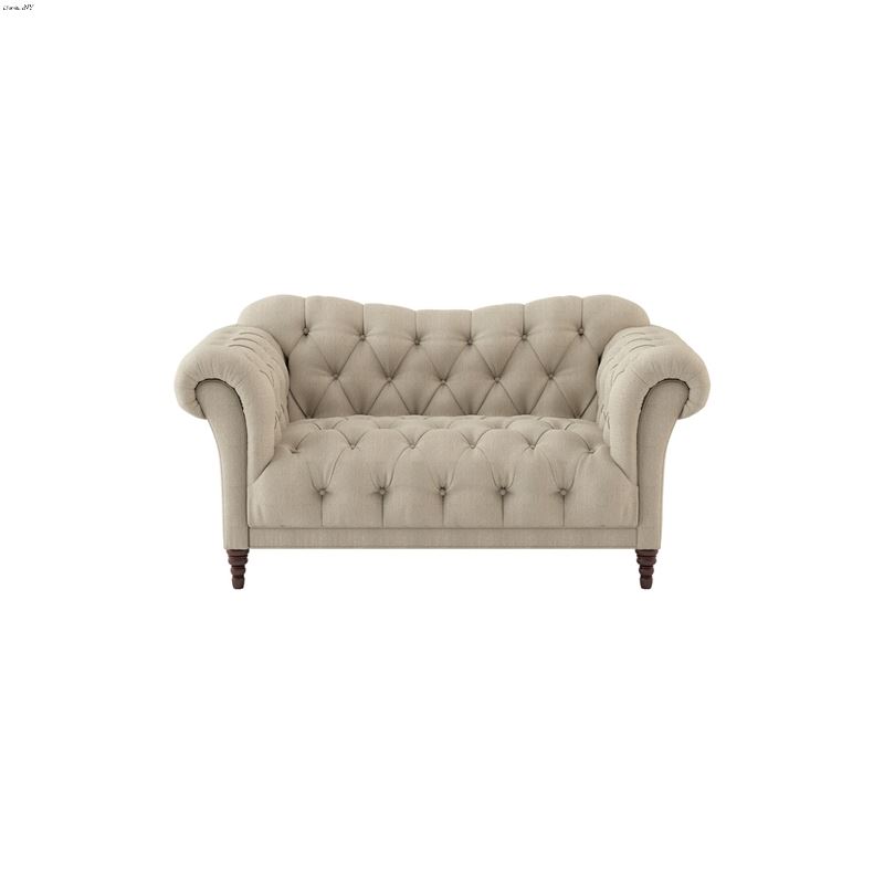 St. Claire Beige Fabric Love Seat 8469-2