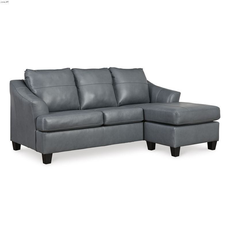Genoa Steel Leather Sofa Chaise 47705