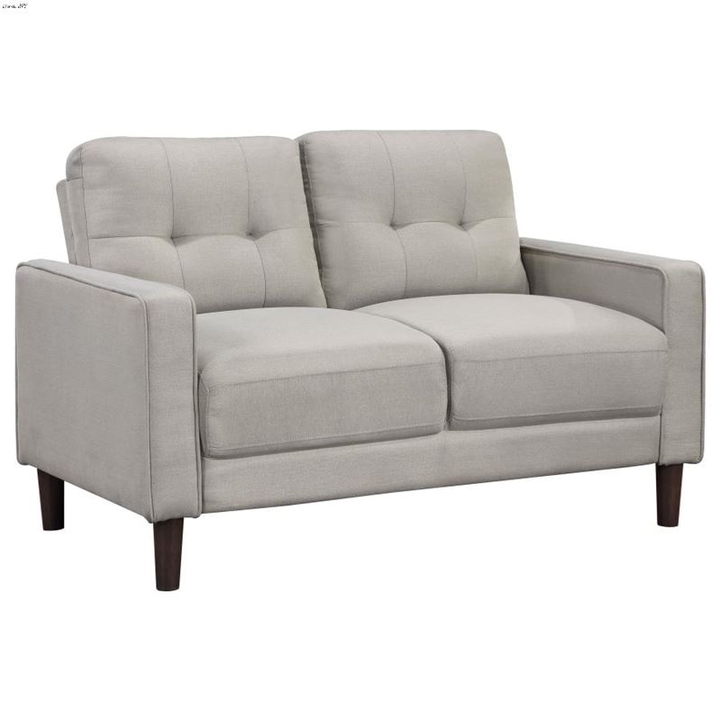 Bowen Beige Track Arm Tufted Loveseat 506786