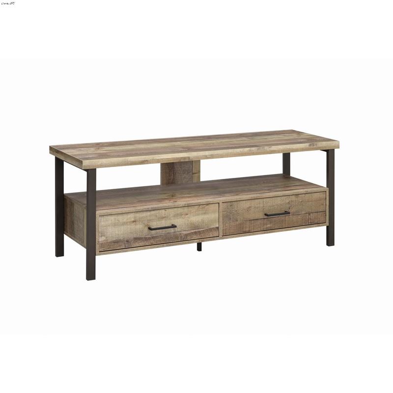 Weathered Pine 59 inch 2 Drawer TV Stand 721881