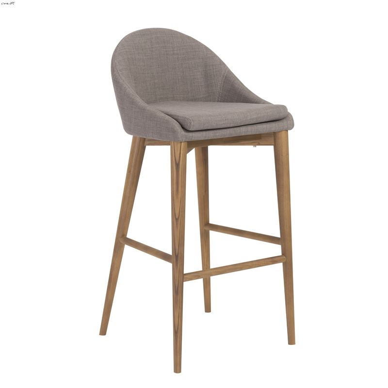 Baruch Dark Grey Counter Stool 38677DKGRY by Euro