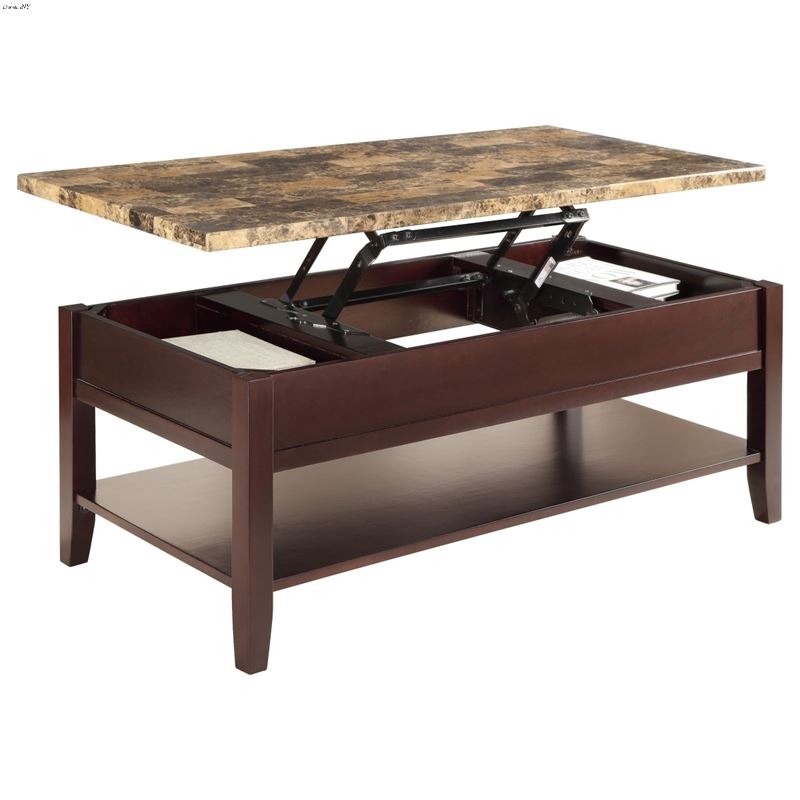 Orton Faux Marble Lift Top Coffee Table 3447-30