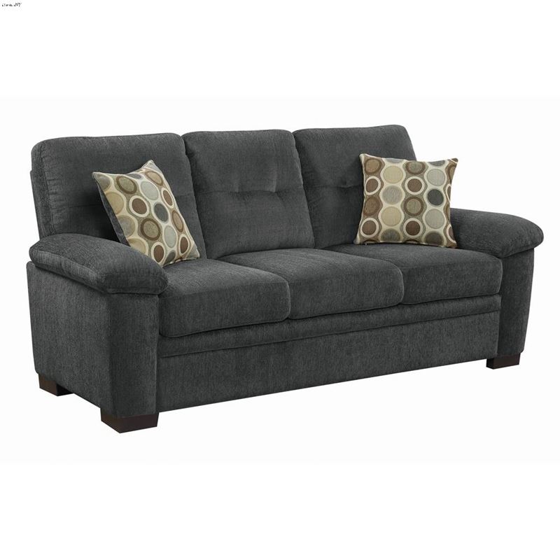 Fairbairn Charcoal Fabric Sofa 506584