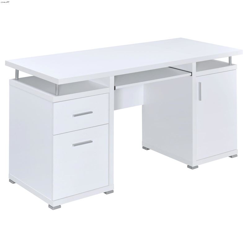 Tracy 55 inch White Computer Desk 800108