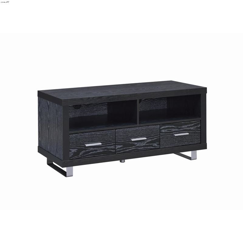 Black Oak 48 inch 3 Drawer TV Stand 700644