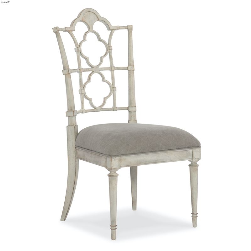 Arabella White Wood Back Side Dining Chair - Set o