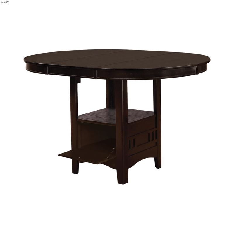 Lavon Oval Espresso Counter Height Dining Table 10