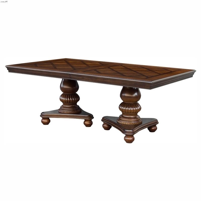 Lordsburg Double Pedestal Trestle Dining Table 547
