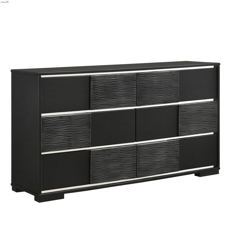 Blacktoft Black 6 Drawer Dresser 207103