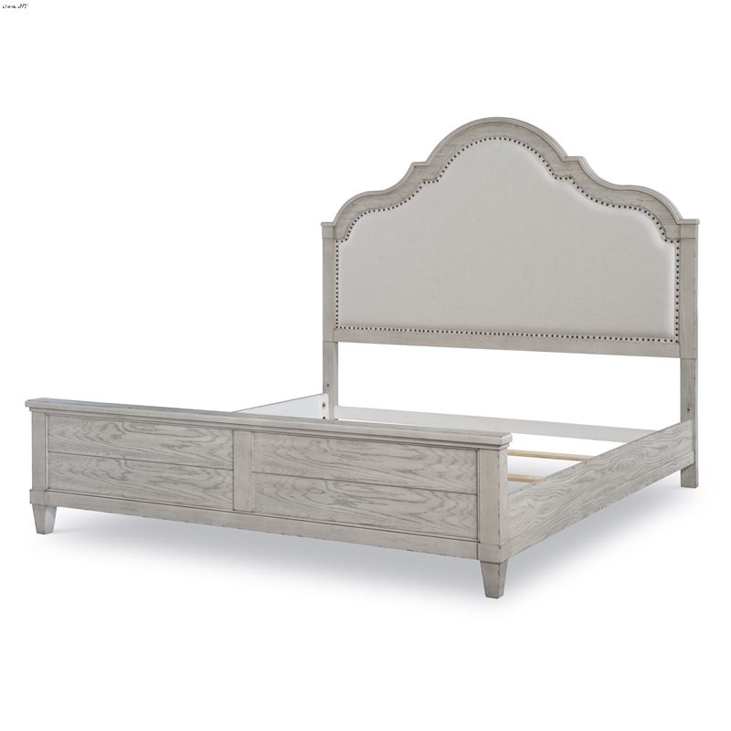 Belhaven Cal King Upholstered Panel Bed in Weather