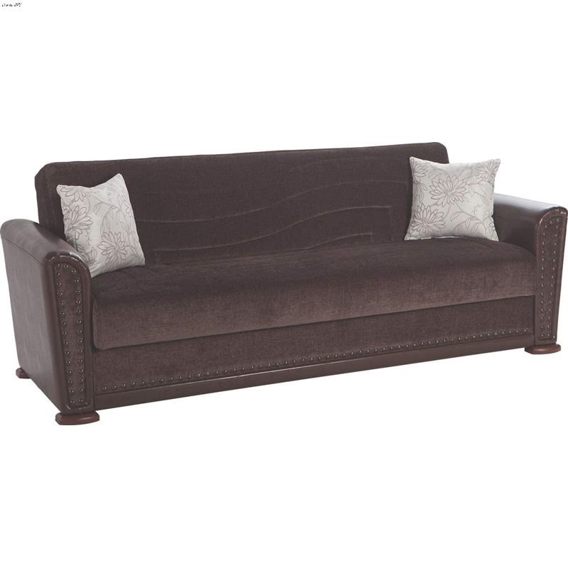 Alfa Sofa Bed in Jennifer Brown by Istikbal 1