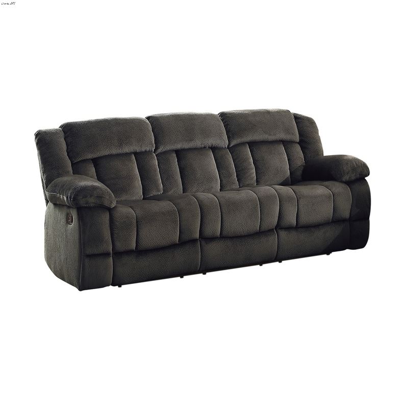 Laurelton Chocolate Reclining Sofa 9636-3 by Homel