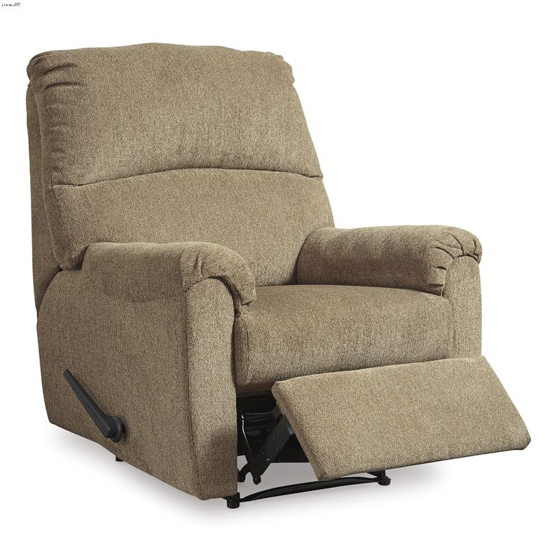 Nerviano Mocha Fabric Recliner 10801