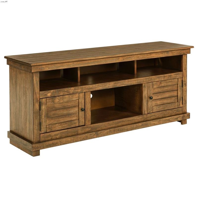 Payne Distressed Brown 60 inch TV Stand Media Cons