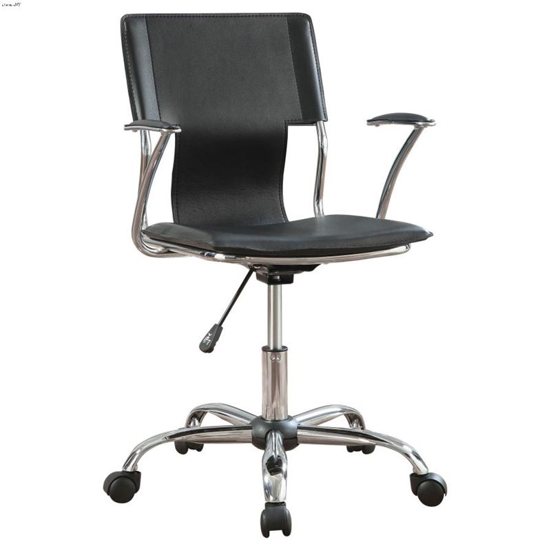 Himari Black Leatherette Task Chair 800207