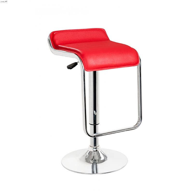 T1048 - Red Eco-Leather Contemporary Barstool