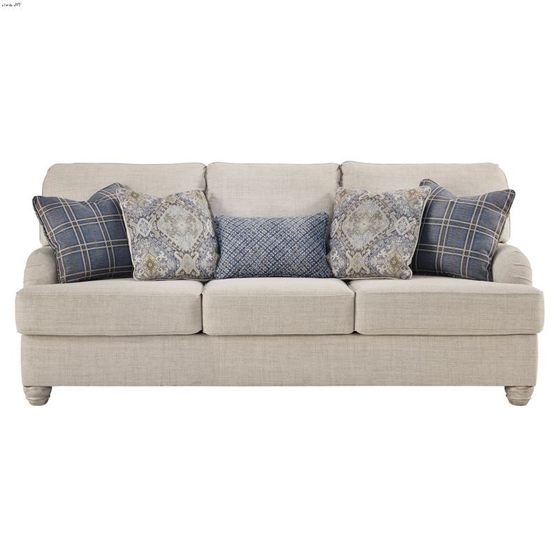 Traemore Ivory Linen Fabric Queen Sleeper Sofa 274