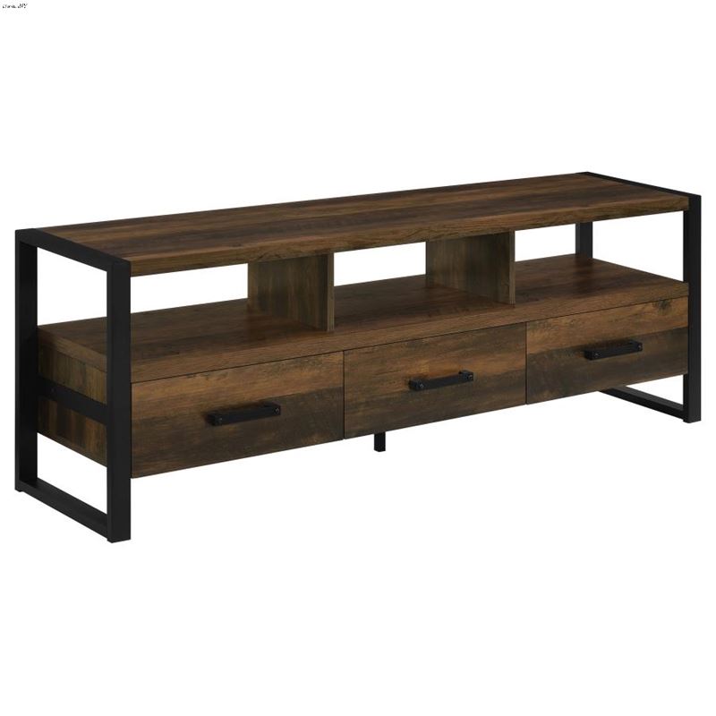 James Dark Pine 60 inch 3 Drawer TV Stand 704282