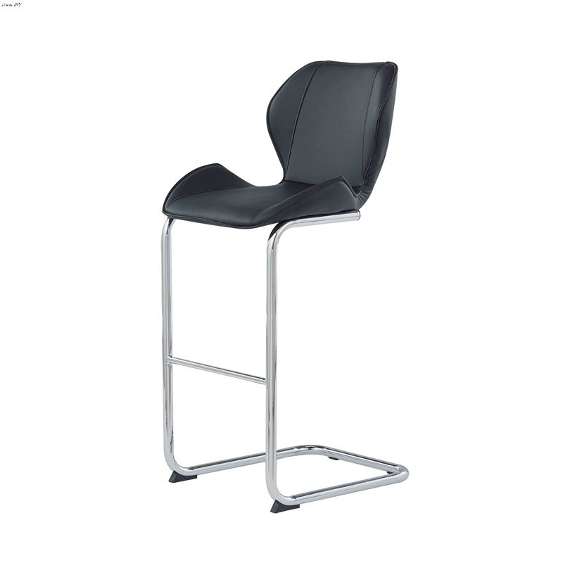 Modern Black Bar Stool D1446 by Global Furniture U