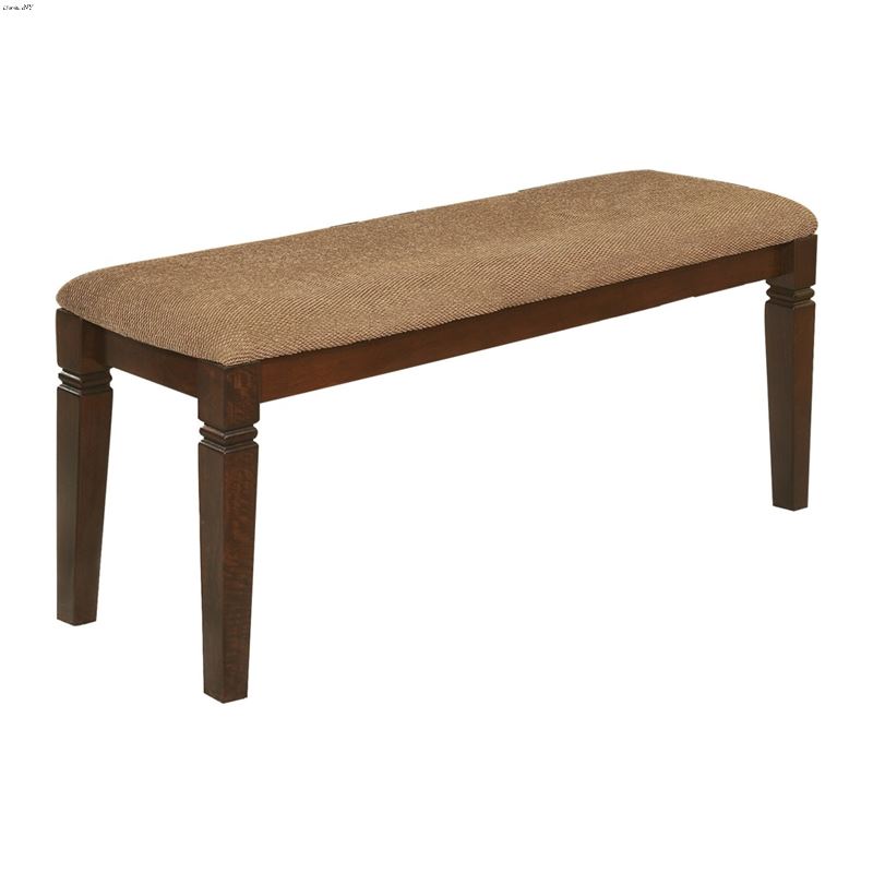 Devlin Espresso Wood Upholstered 48 inch Dining Be