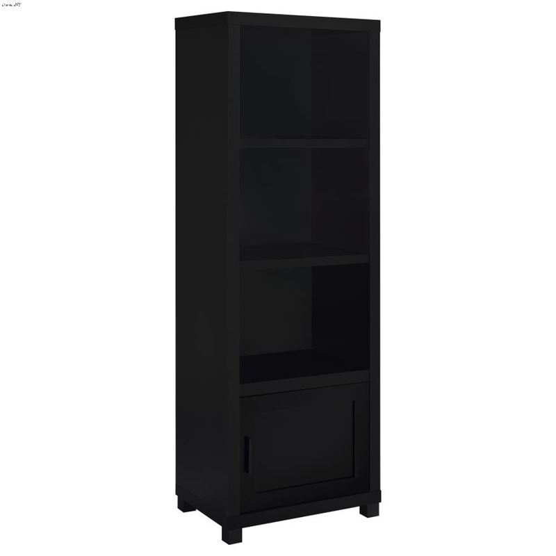 Jupiter Black 3 Shelf Media Tower 707756