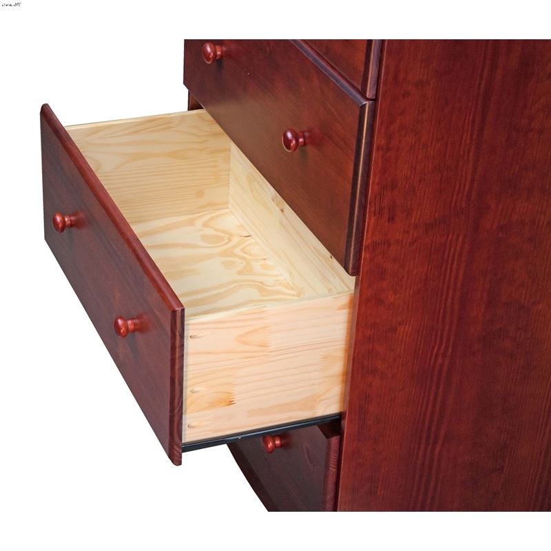 5 Drawer Super Jumbo Chest With Lock, 100 Solid Wood