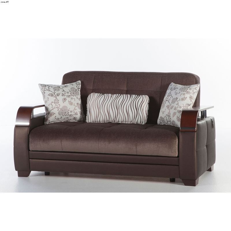 Natural Loveseat in Prestige Brown