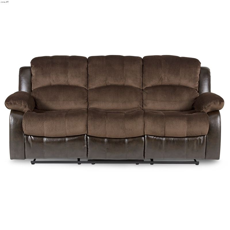 Granley Chocolate Reclining Sofa 9700FCP-3 by Home