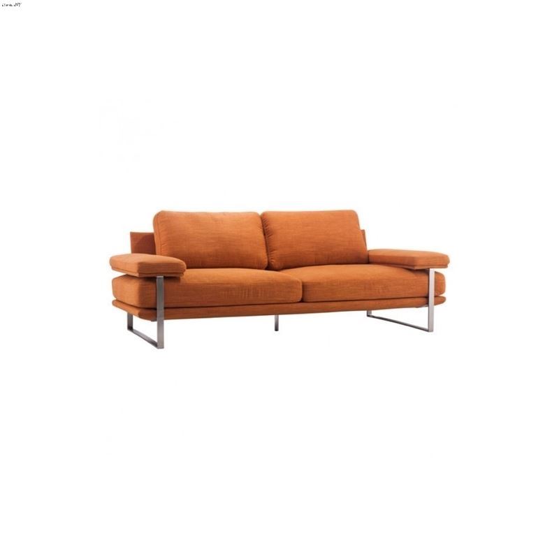 Jonkoping Orange Polyblend Sofa 900625
