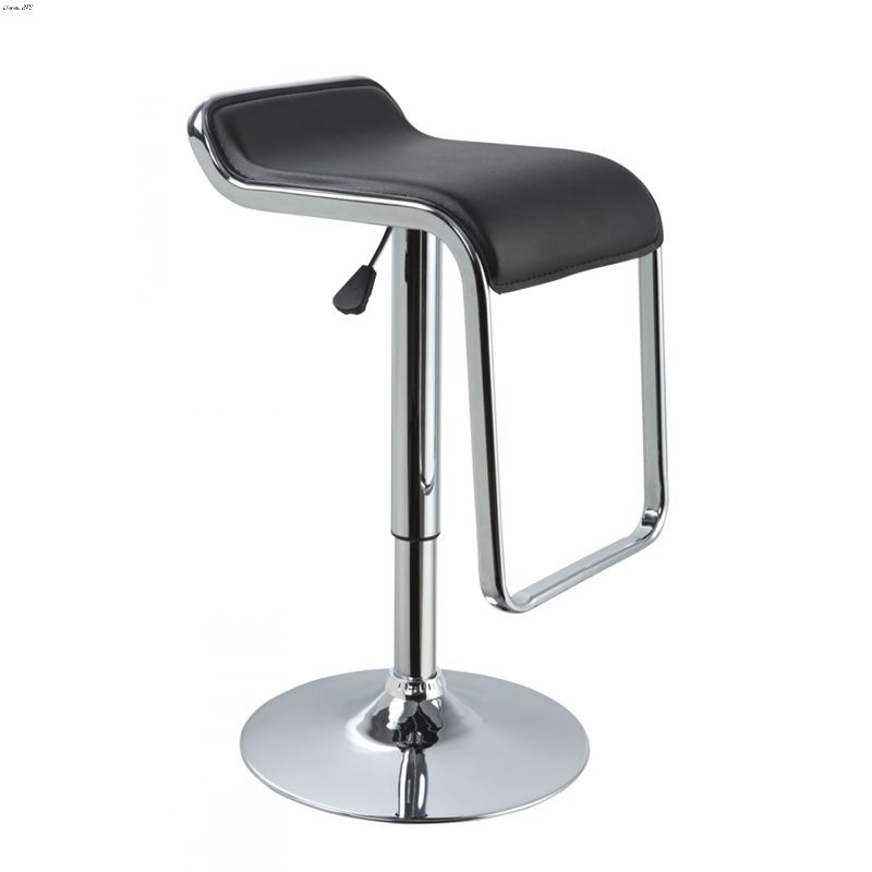T1048 - Black Eco-Leather Contemporary Barstool