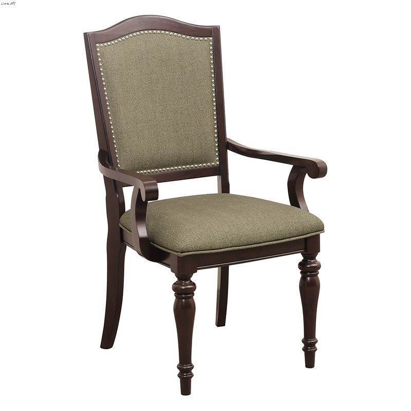 Marston Cherry Upholstered Dining Arm Chair 2615DC