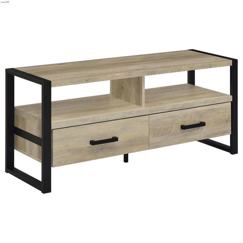 James Distressed Pine 48 inch 2 Drawer TV Stand 70