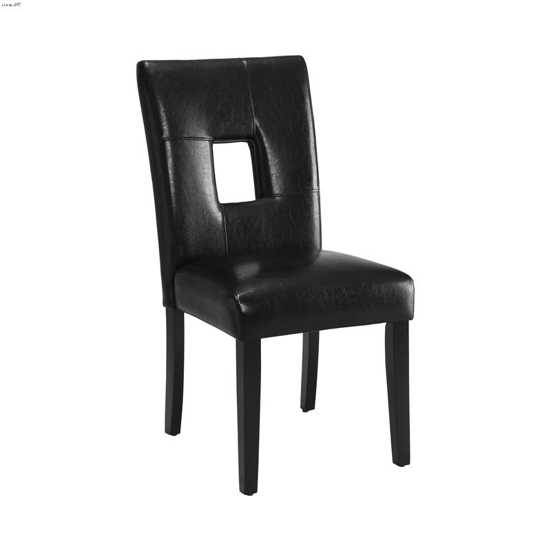 Anisa Open Back Upholstered Dining Chairs Black 10