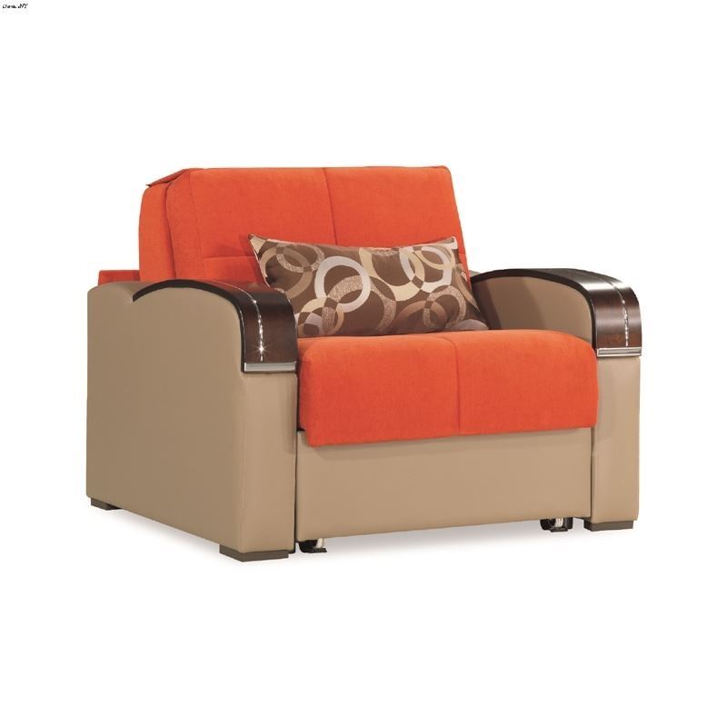 Sleep Plus Orange Chair Bed