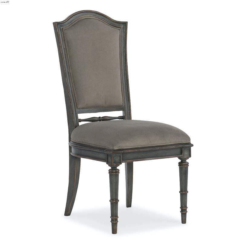 Arabella Grey Upholstered Back Side Chair - Set of