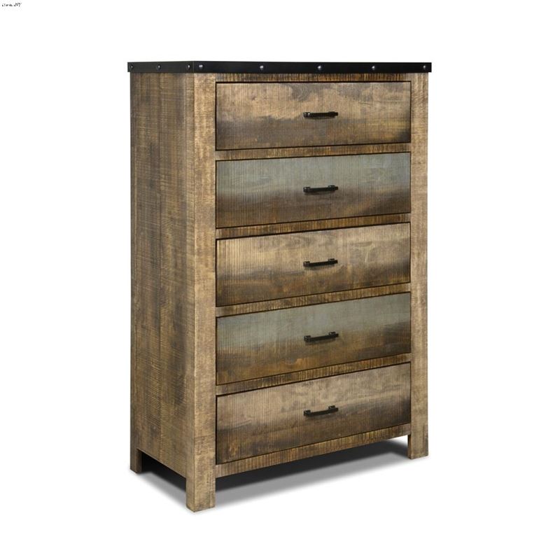 Sembene Antique Multi-Color 5 Drawer Chest 205095