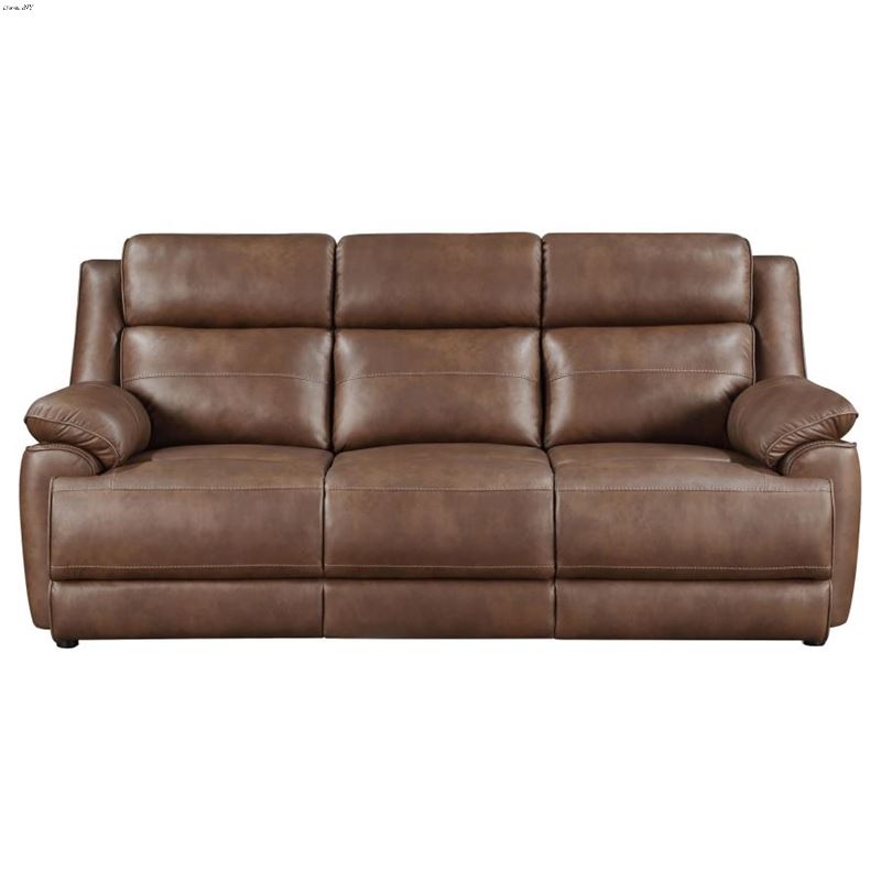 Ellington Dark Brown Padded Arm Sofa 508281