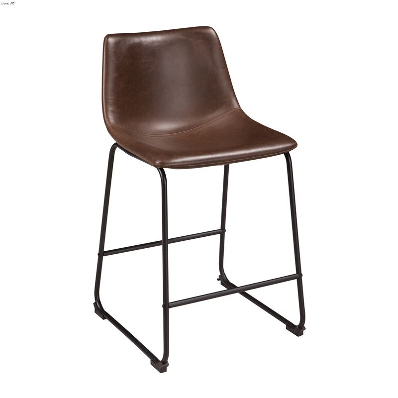 Centiar Brown Upholstered Counter Stool D372-124 -